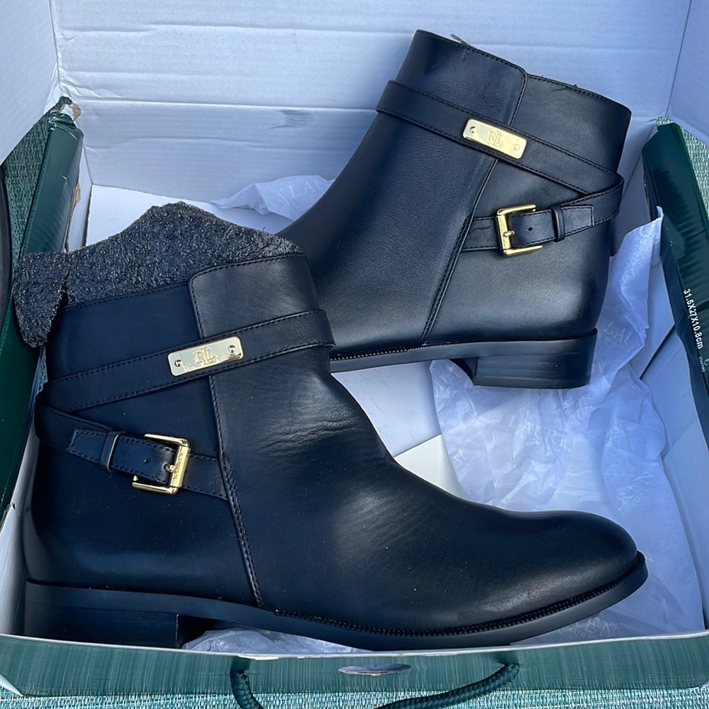 Ralph Lauren booties ! Size 8.5 NEW